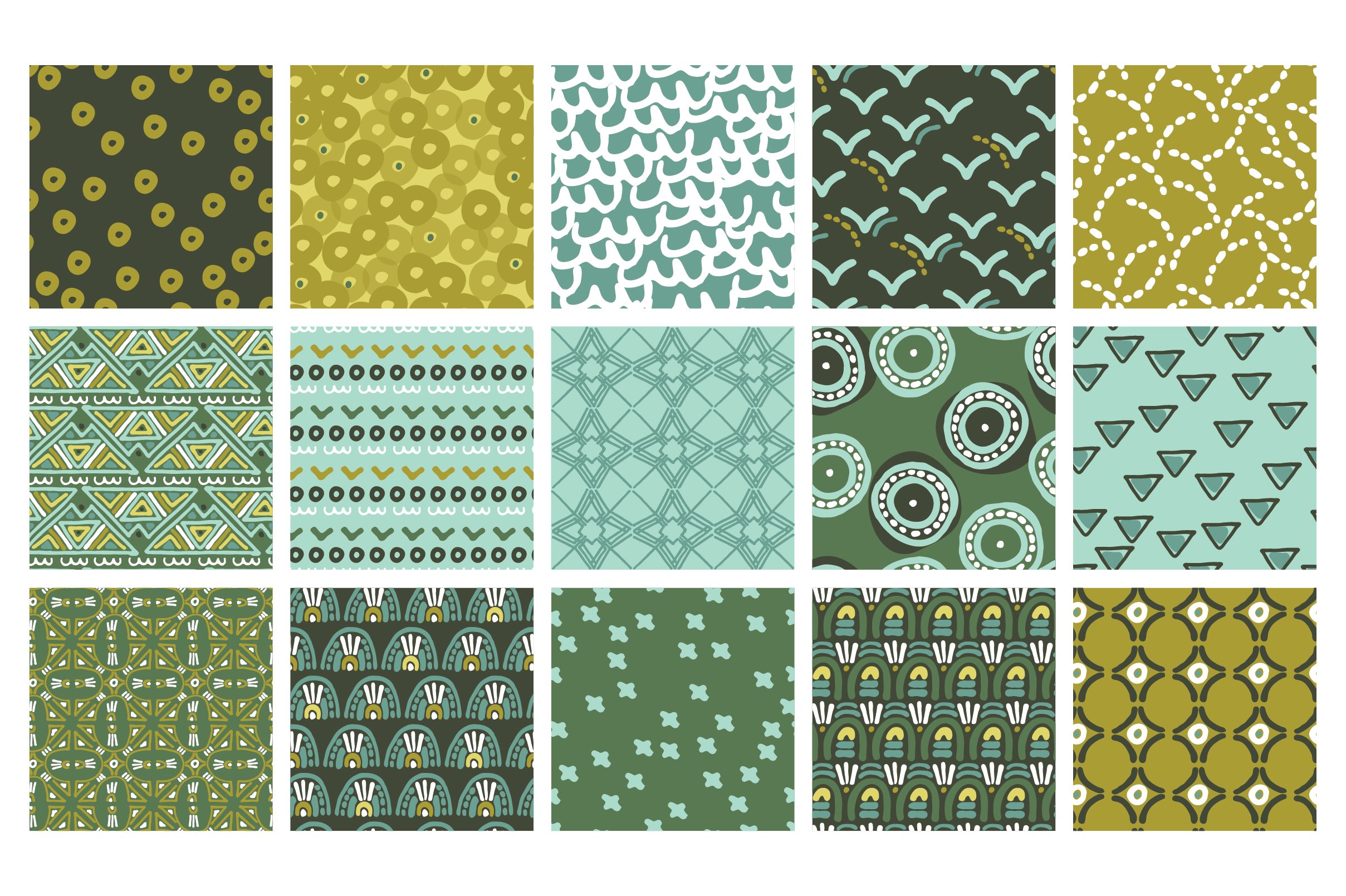 Modern Tile Seamless Patterns
