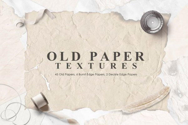 The Vintage Paper Textures Collection Vol. 1: 32 Authentic Paper