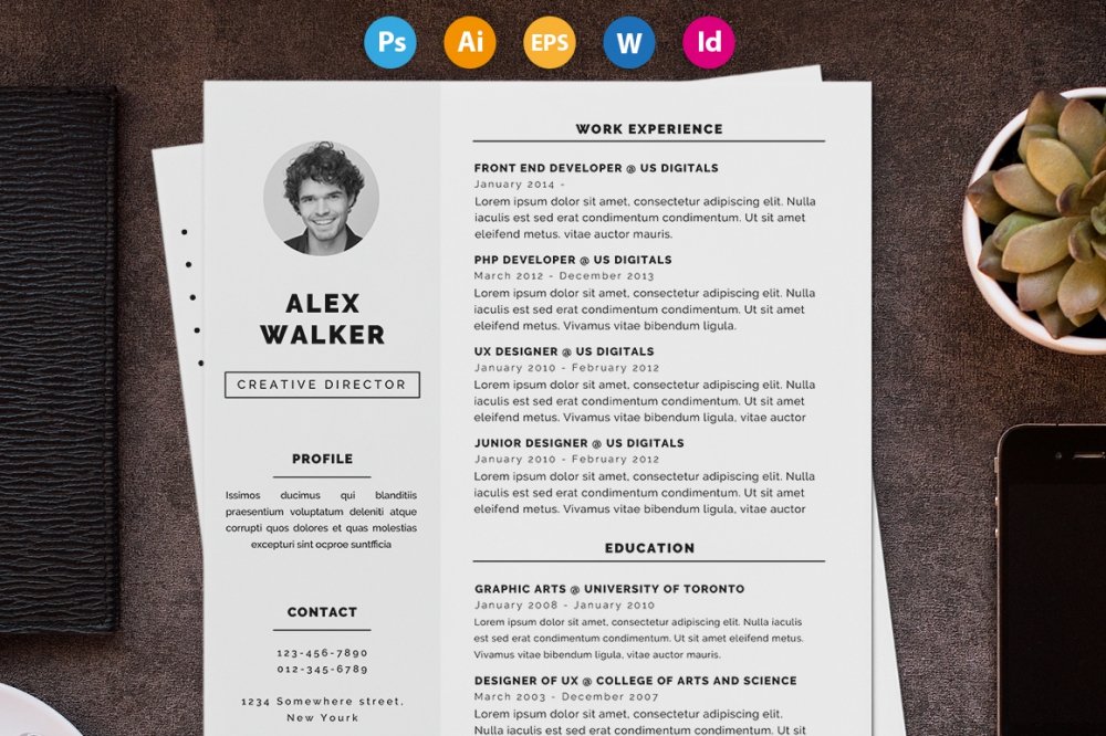 Resume / CV - Walker - Design Cuts