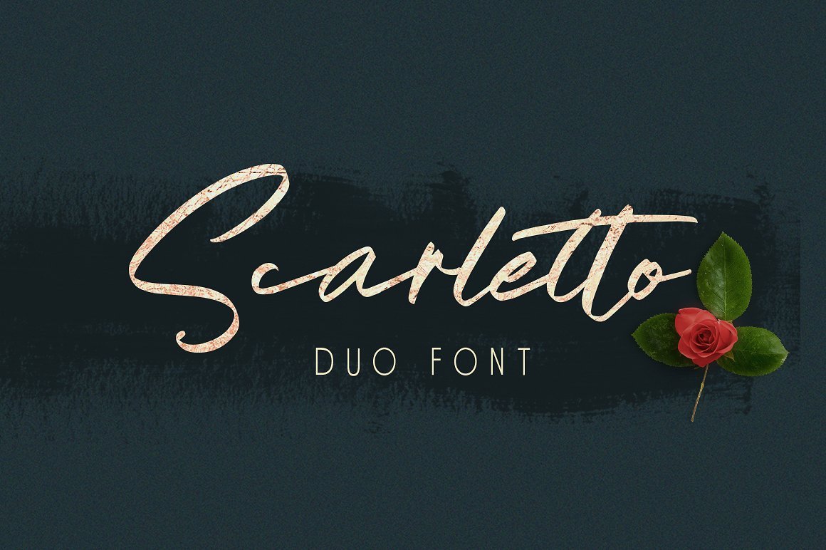 Scarletto Font Duo Signature