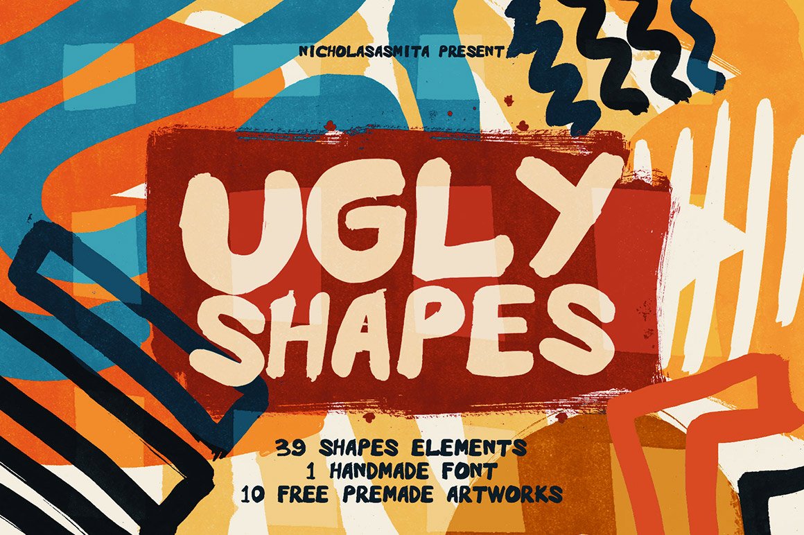 Ugly Shapes - 50 Shape Elements