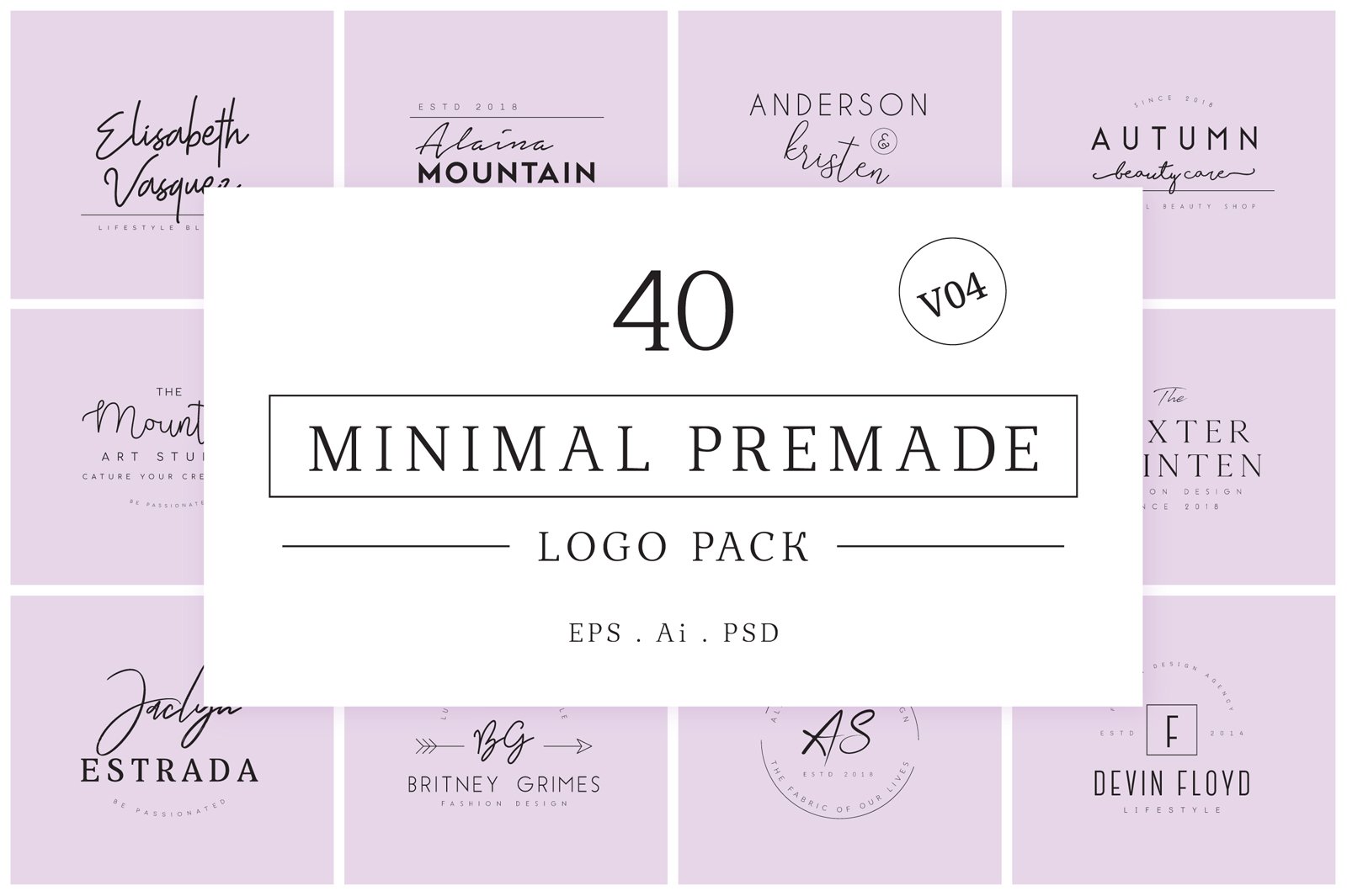 Minimal Premade Logo Collection Version 4