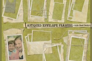 Antiqued Envelope Framers