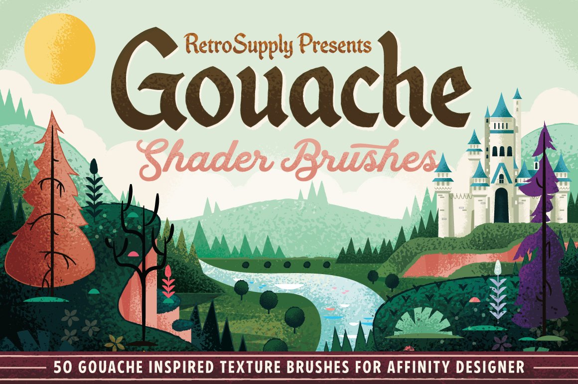 Gouache Shader Brushes for Affinity