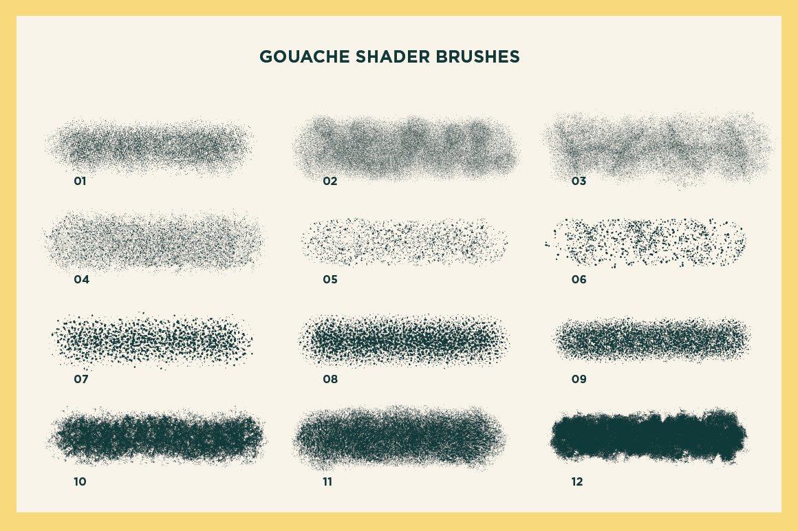 Gouache Shader Brushes for Affinity