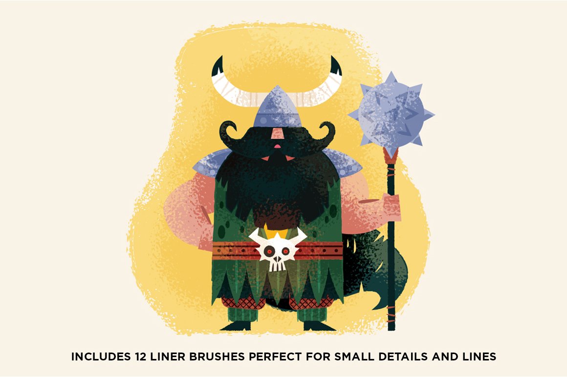 Gouache Shader Brushes For Illustrator