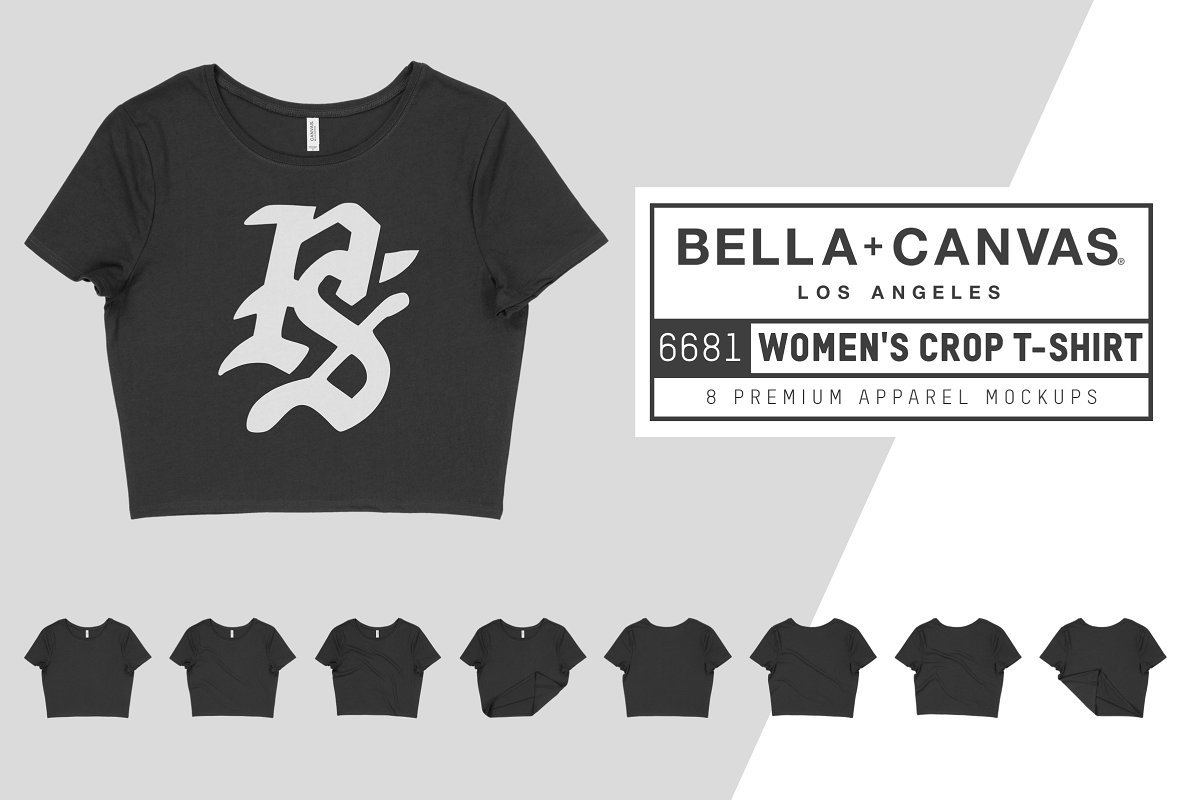 Bella Canvas 6681 Women's Crop Tee