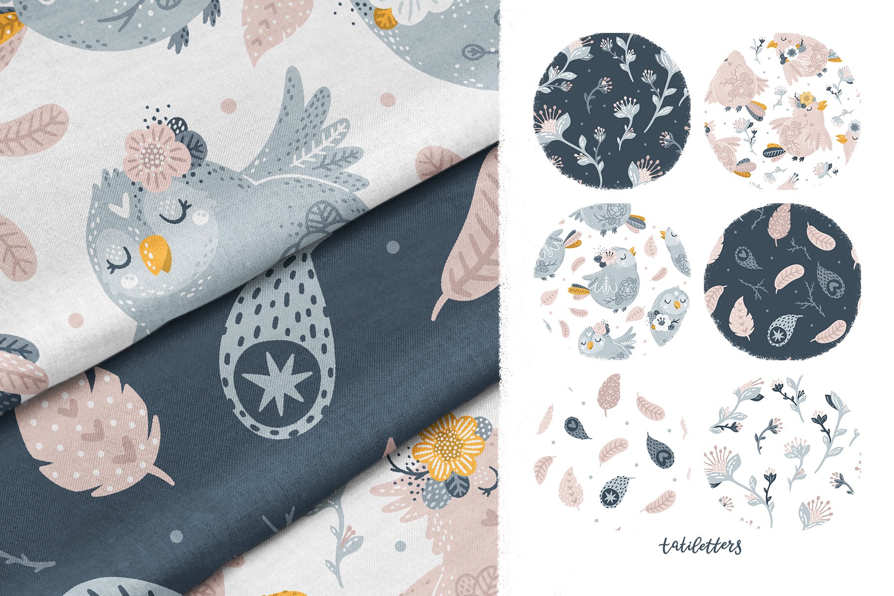 Birds and Flowers Prints & Patterns