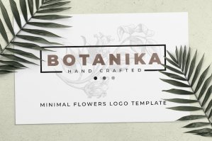 Botanika Minimal Flowers Logo Templates