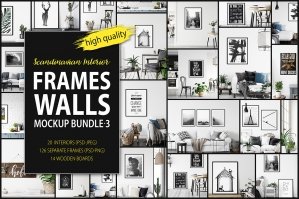 Frames & Walls Scandinavian Mockup Collection - 3