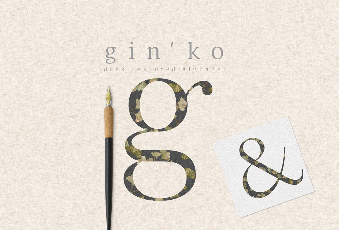 GIN'KO Textured Watercolor Graphics