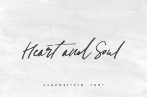 Heart And Soul - Handwritten Font