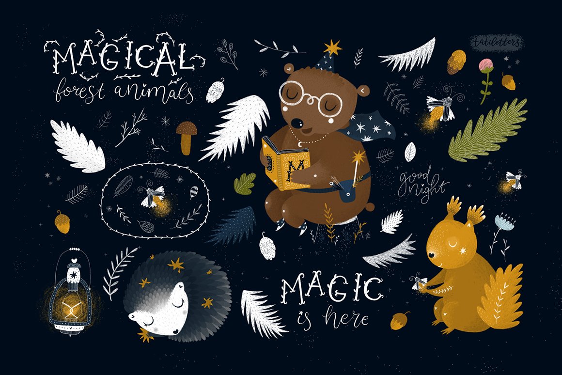 Magical Forest Animals