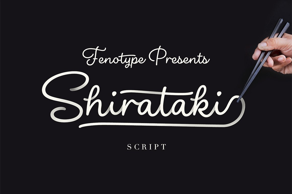 Shirataki Script Font