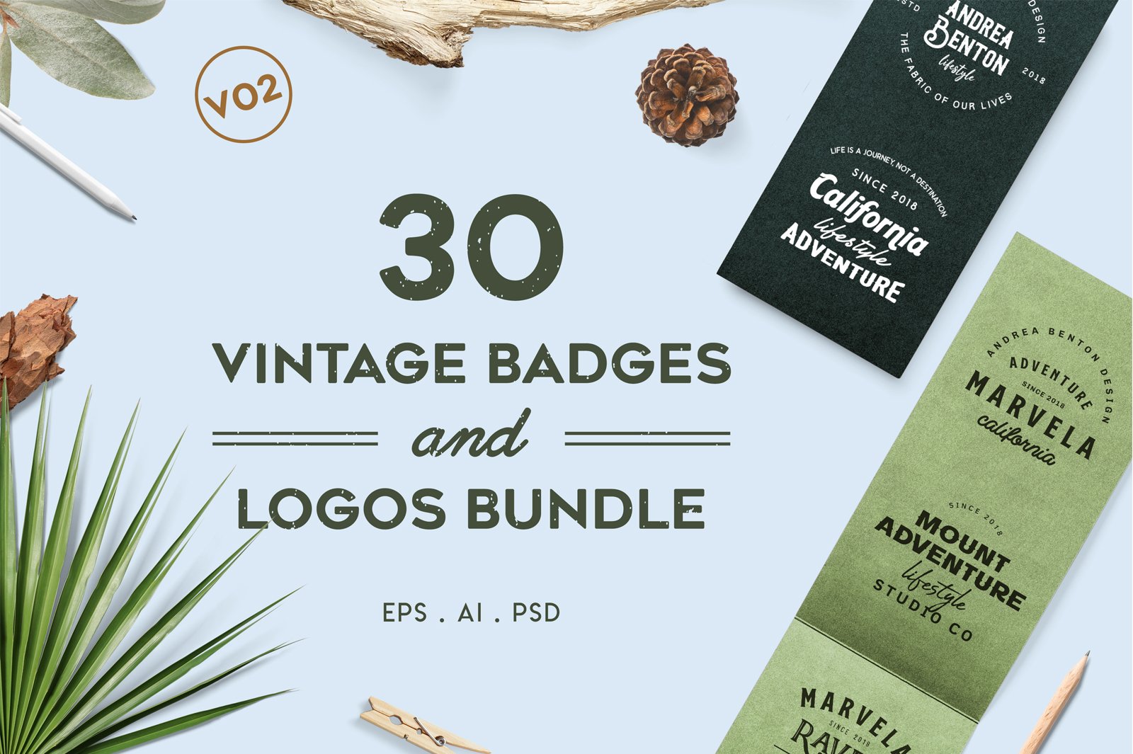 Vintage Badges And Logos Collection Version 2