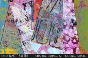 Graphic Grunge Art Journal Papers