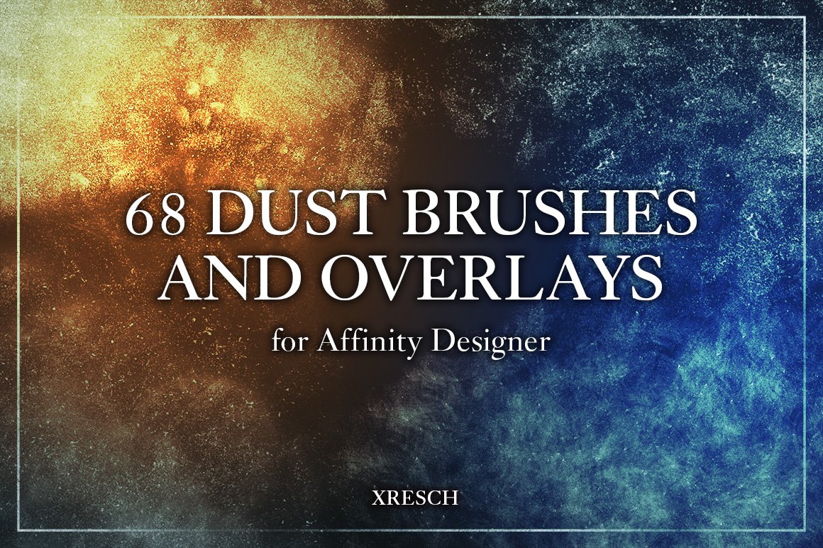 68 Dust Brushes & Overlays for Affinity