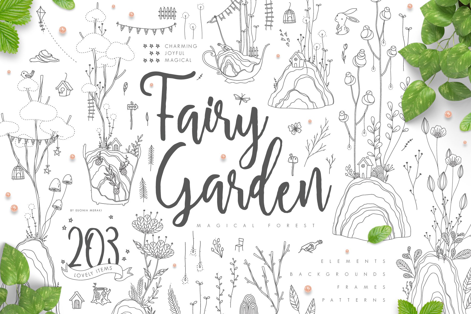 Fairy Garden - Magical Forest Illustrations