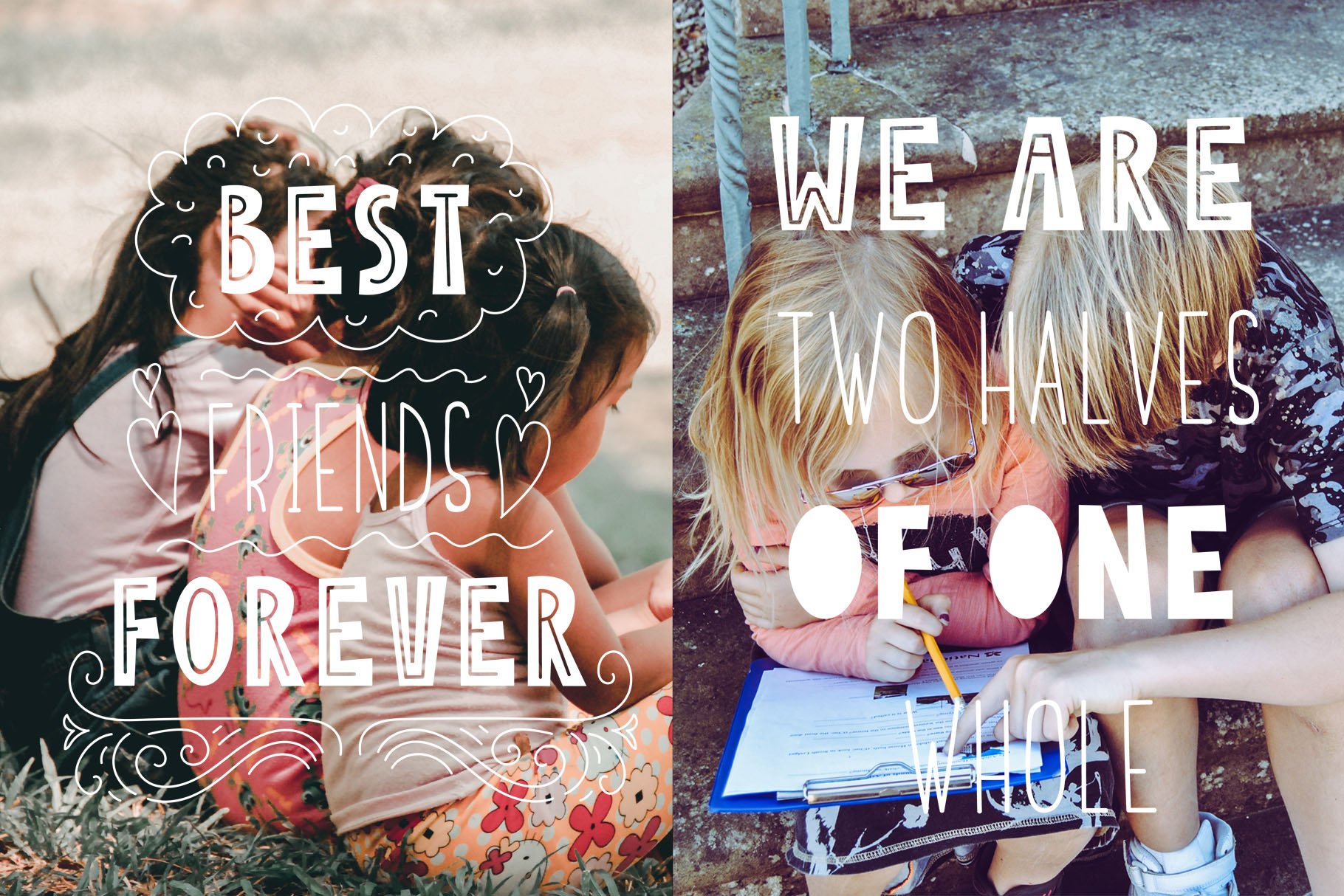 Friends Forever Font Duo