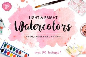 Light And Bright Watercolor Textures