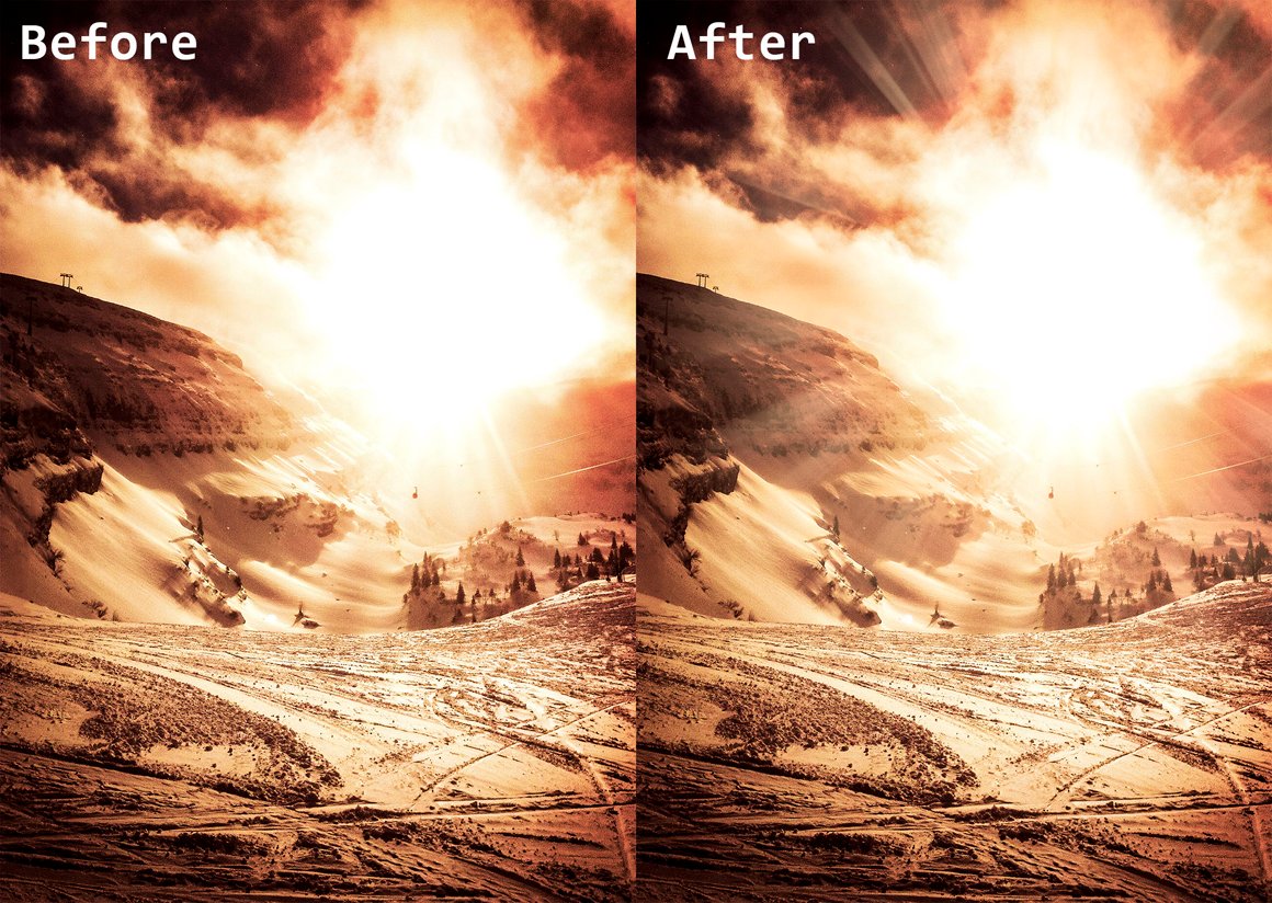83 Light and Burst Brushes & .PNG for Affinity