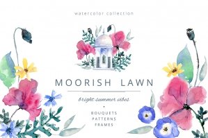 Moorish Lawn Graphic Set