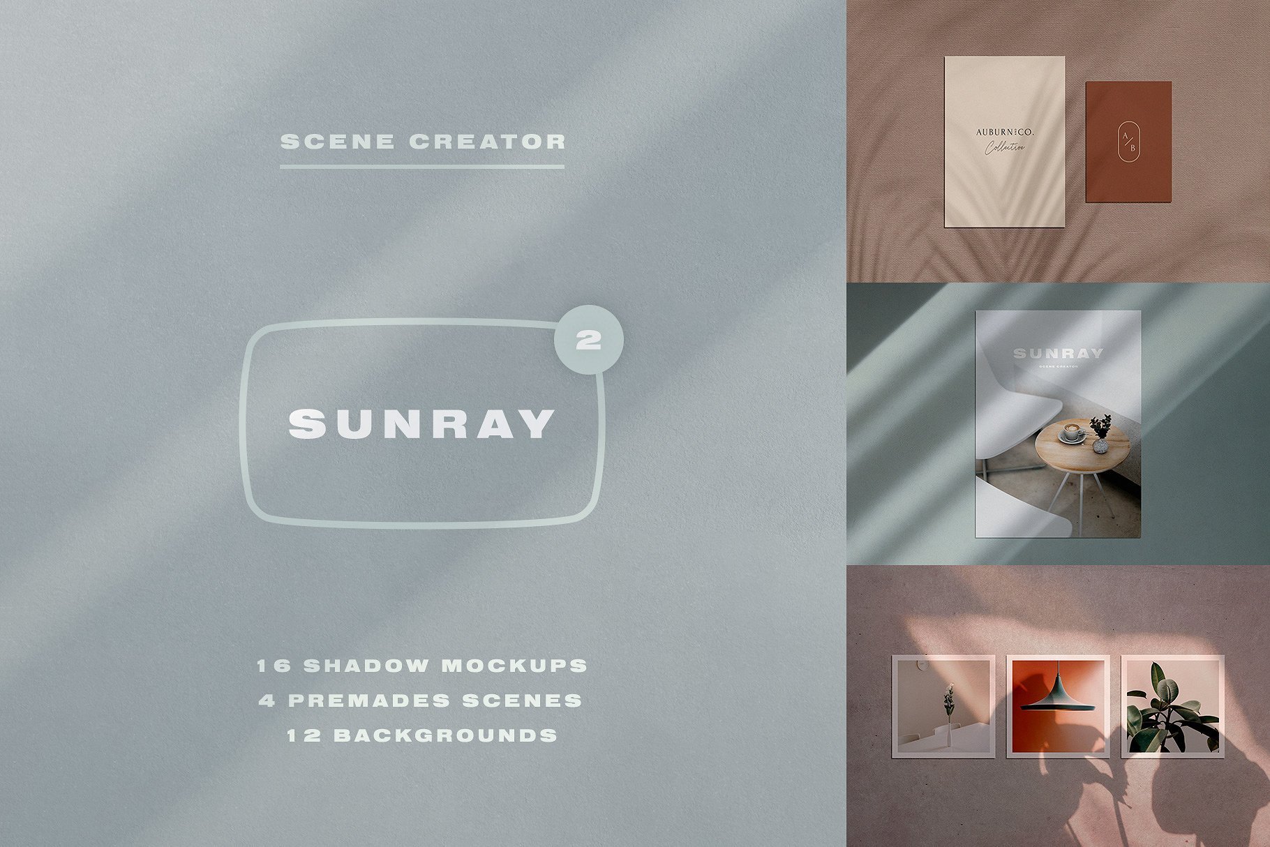 Sunray 2 - Stationery Shadow Mockups