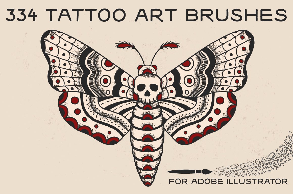 Tattoo Art Brushes For Adobe Illustrator