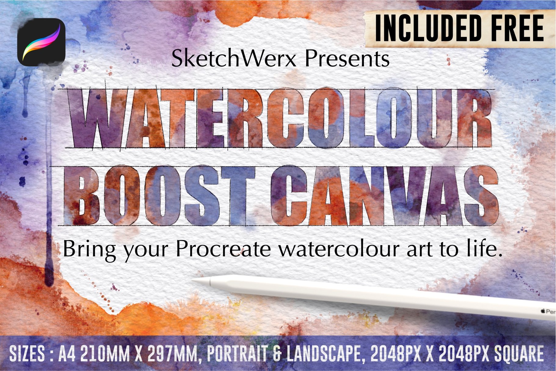 The Ultimate Watercolour Brush Pack For Procreate