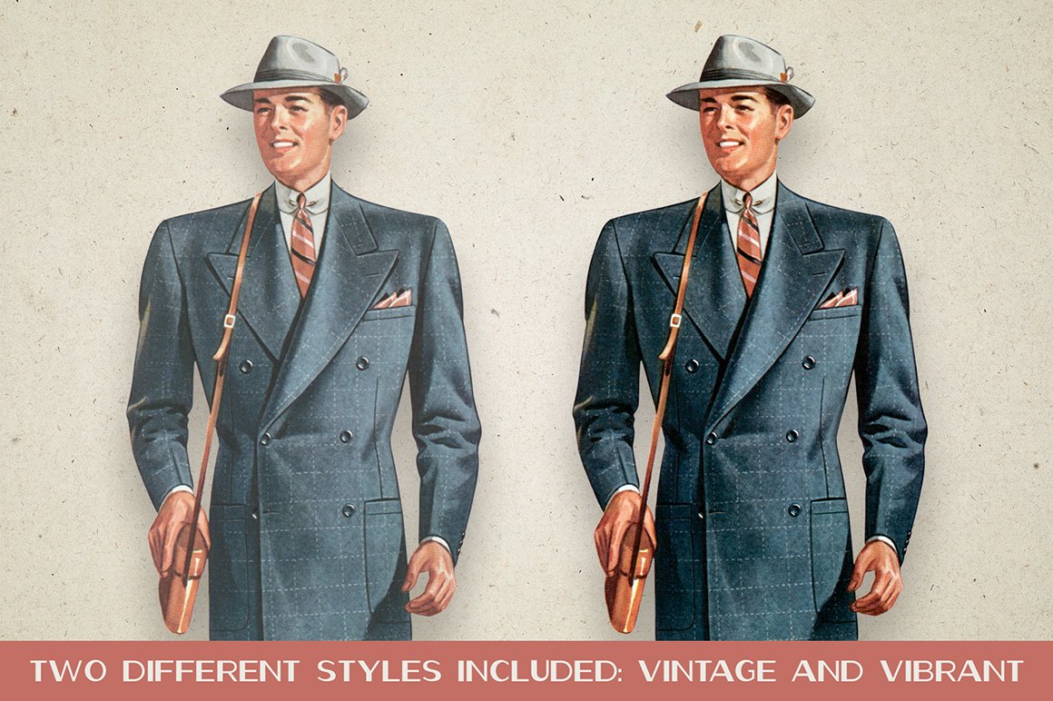 Vintage Menswear Artwork Vol. 1
