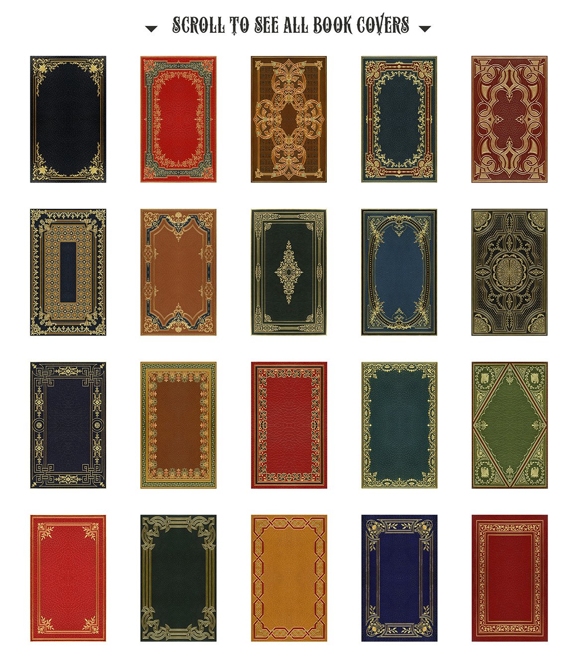 20 Decorative Book Covers