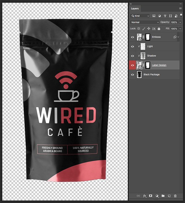 Wired Cafe Branded Packaging Design