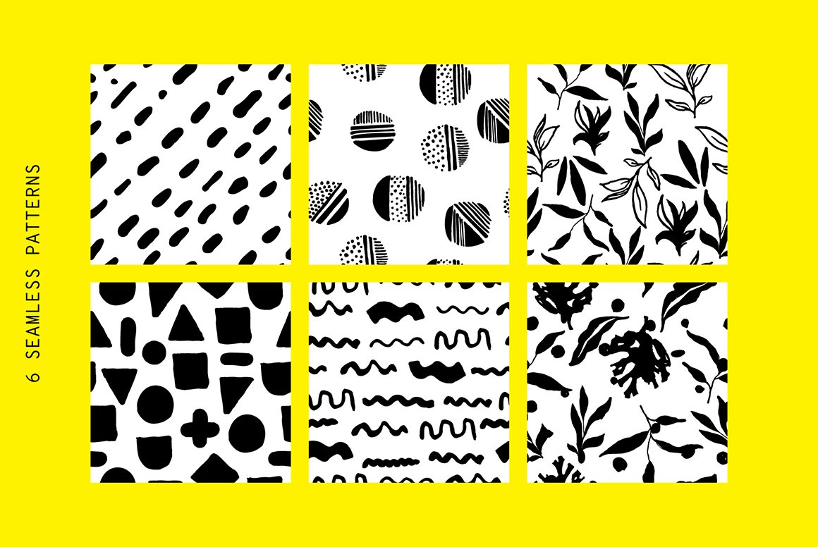 300+ Hand Drawn Shapes, Posters, Patterns