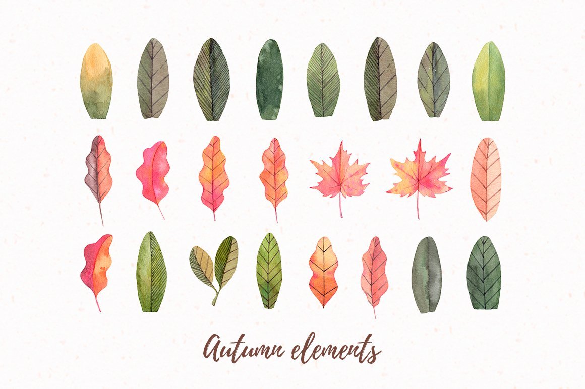 Autumn Forest Elements