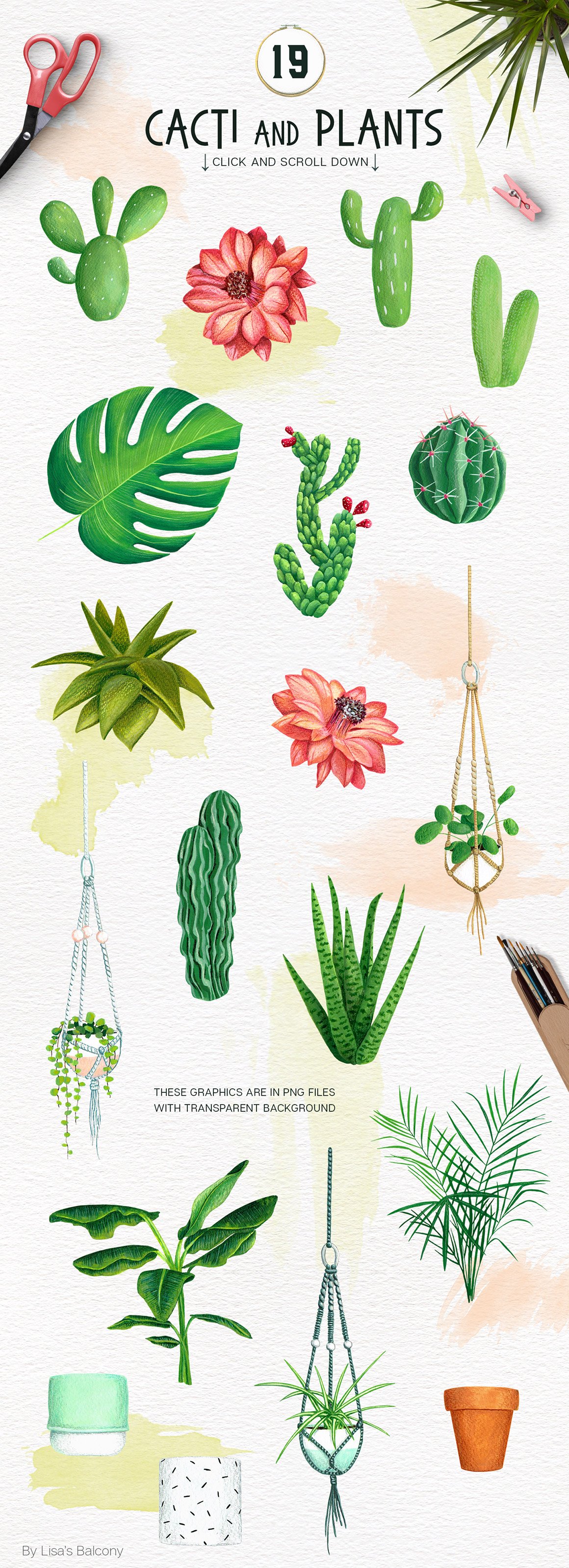 Cacti and Animals - Design Kit