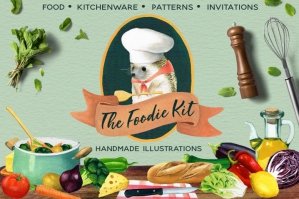 The Foodie Kit - Food Illustrations