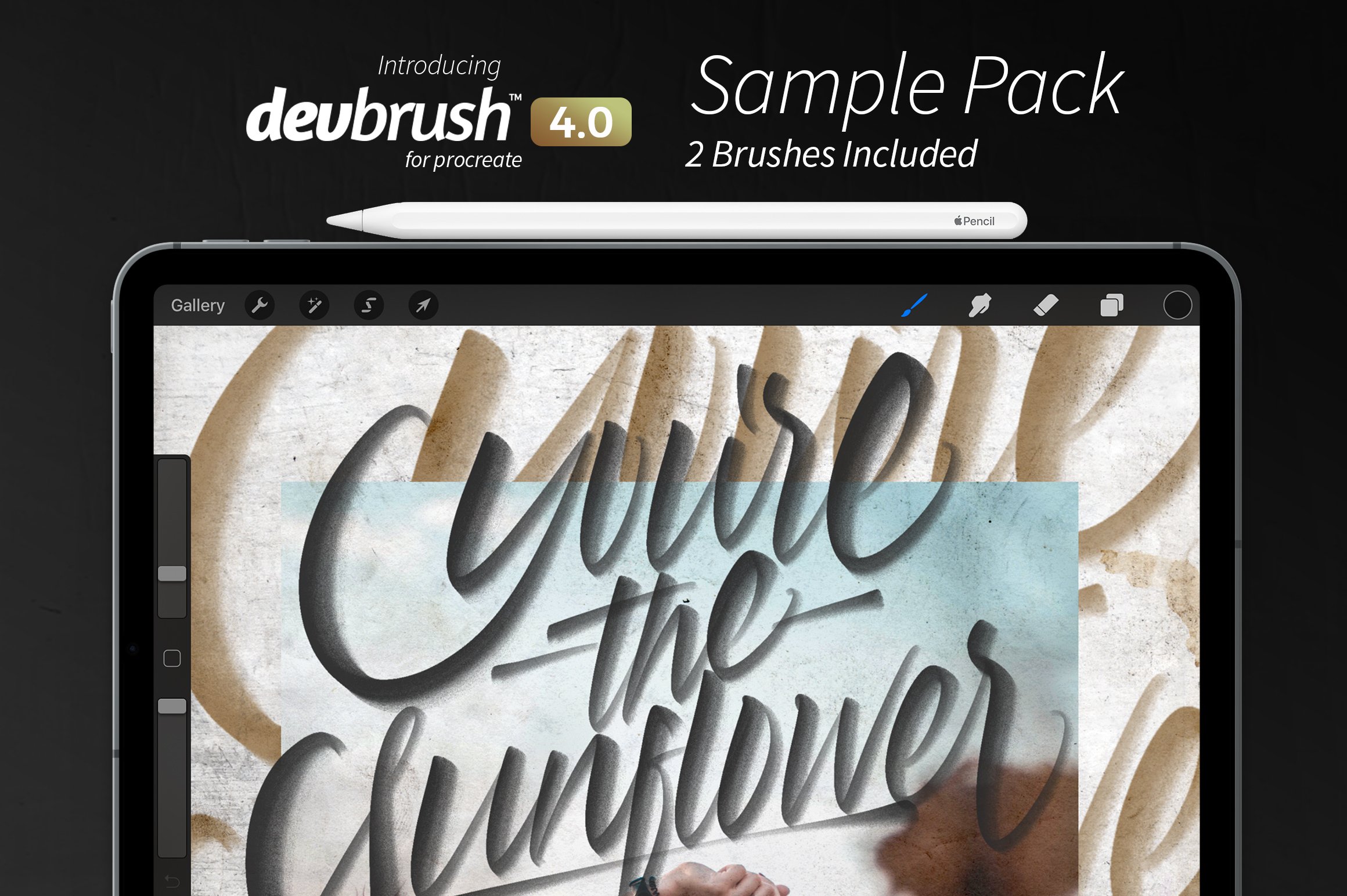 The Lettering Daily Freebie Brush Bundle