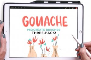 Gouache Procreate Brush Pack