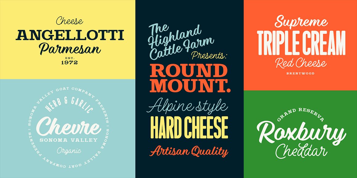 Steak And Cheese Font Collection