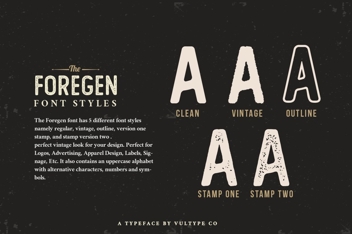 The Foregen - Vintage Sans Serif
