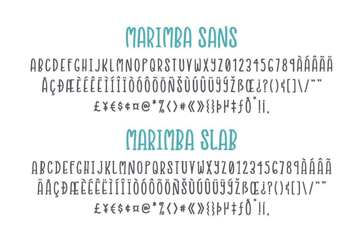Marimba Font Duo