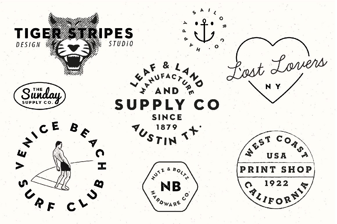 vintage company logos