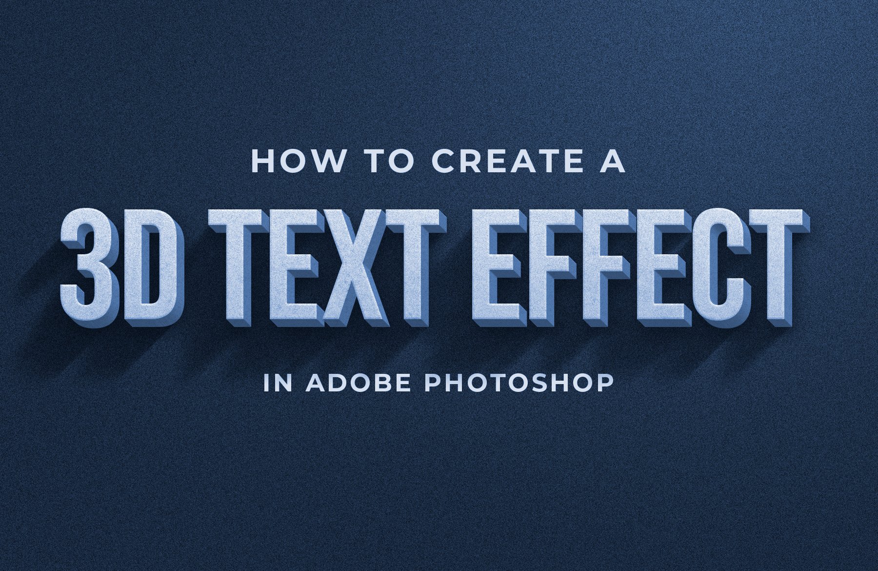 how to make 3d text effect in photoshop