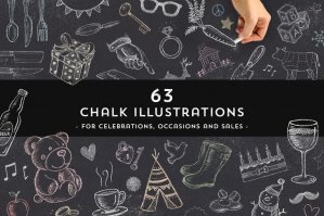 63 Chalk Illustrations