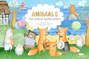 Animals - Cutest Watercolor Illustrations