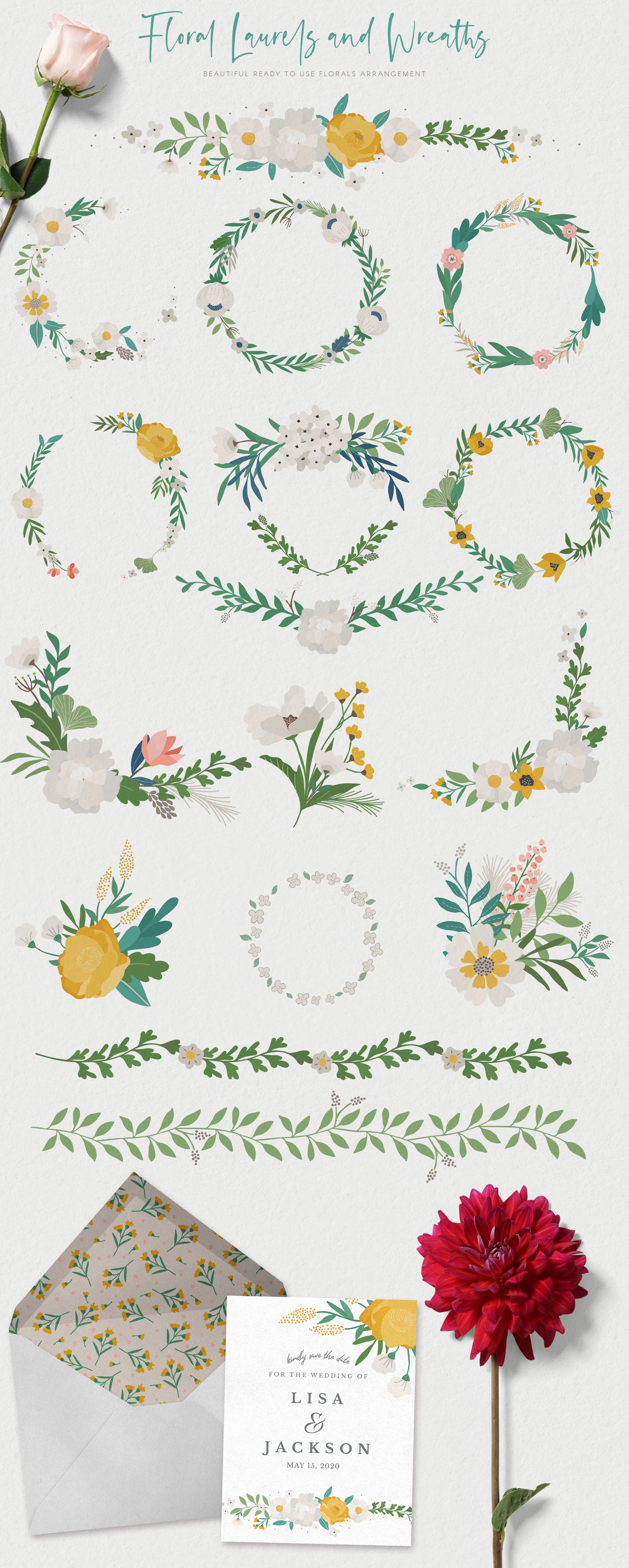 Floral Illustrations and Patterns