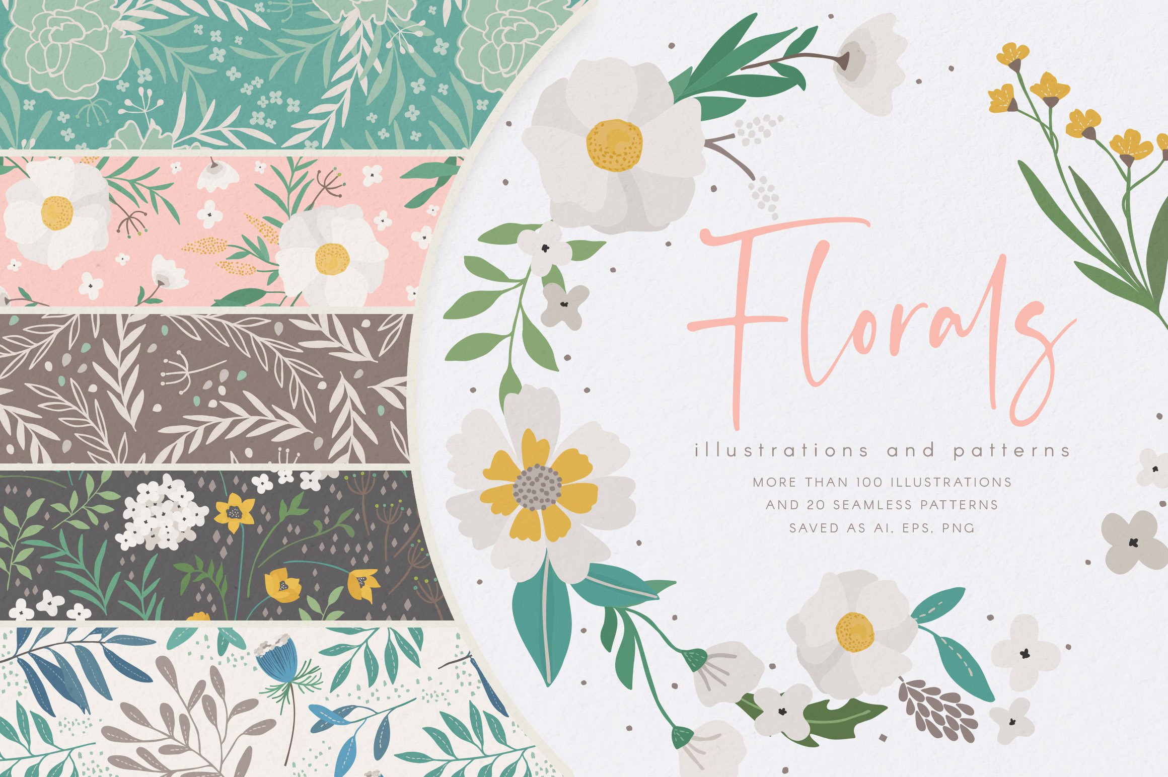Floral Illustrations and Patterns