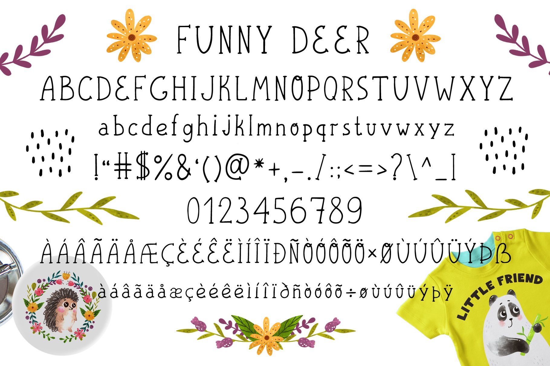 Funnybear & Funnydeer Font Duo