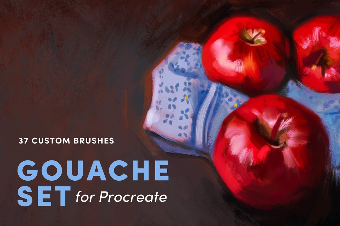Gouache Set - Procreate Brushes