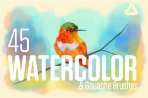 Watercolor & Gouache Brushes for Affinity Photo & Designer